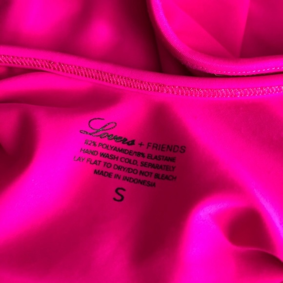 Lovers + Friends Neon Pink 1 PC Zipper Swimsuit - Picture 4 of 6